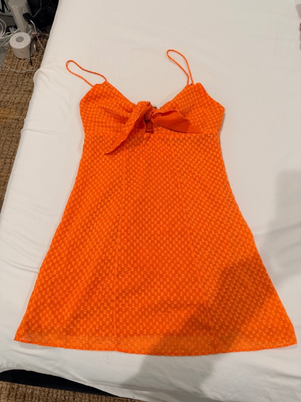 Alice + Olivia Orange Mini Dress - Size 4 - Never worn